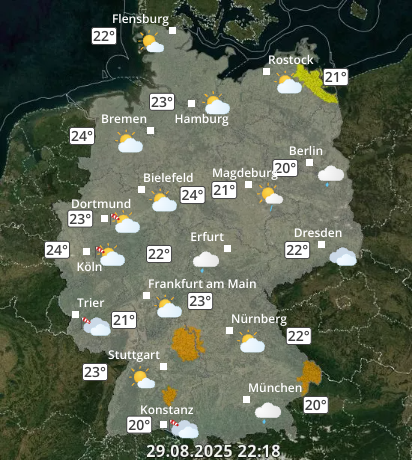 Zu den Unwetterwarnungen