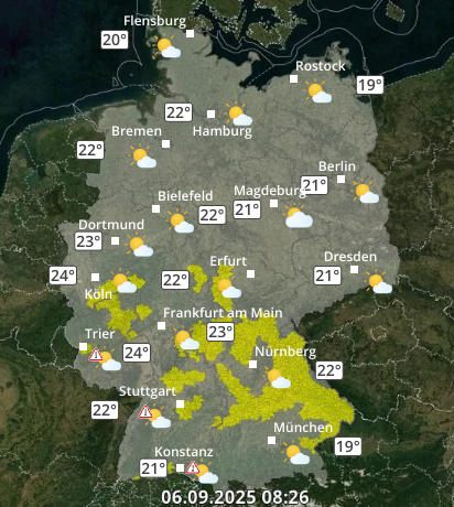 Zu den Unwetterwarnungen