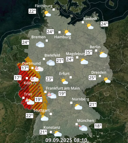 Zu den Unwetterwarnungen