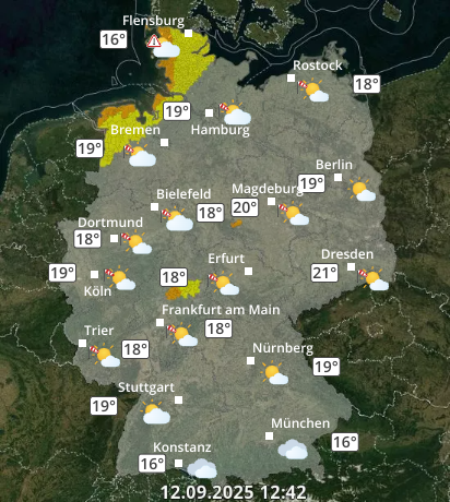 Zu den Unwetterwarnungen
