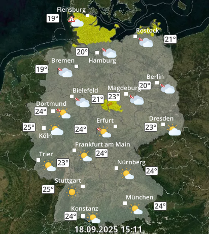 Zu den Unwetterwarnungen