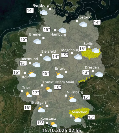 Zu den Unwetterwarnungen