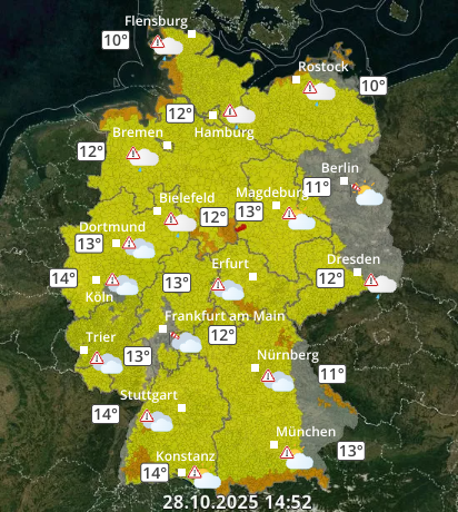 Zu den Unwetterwarnungen