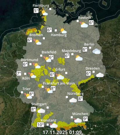 Zu den Unwetterwarnungen