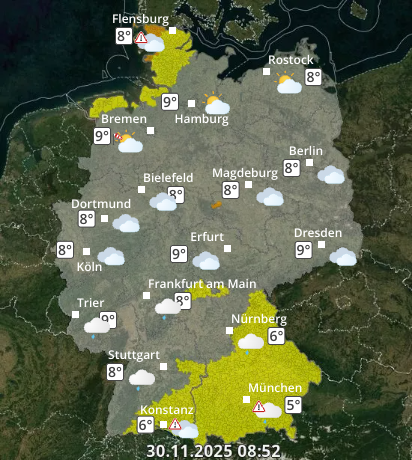 Zu den Unwetterwarnungen