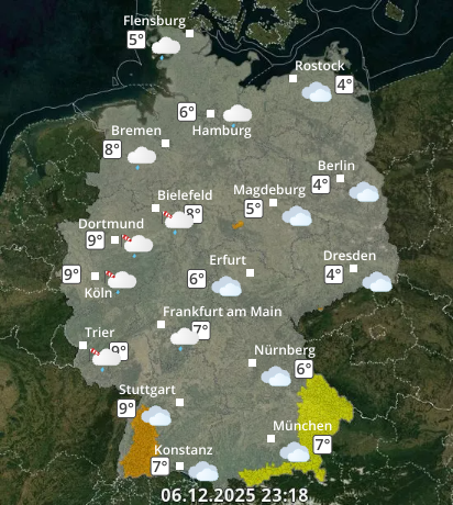 Zu den Unwetterwarnungen