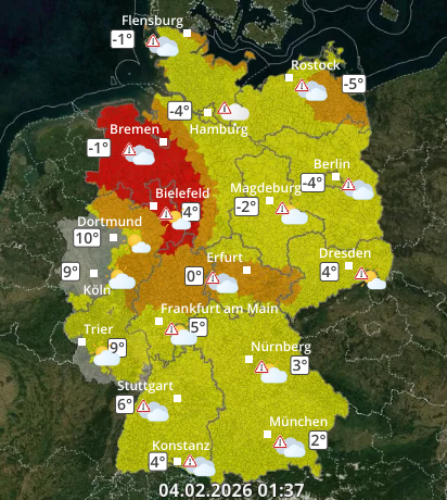 Zu den Unwetterwarnungen