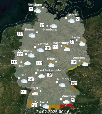Zu den Unwetterwarnungen
