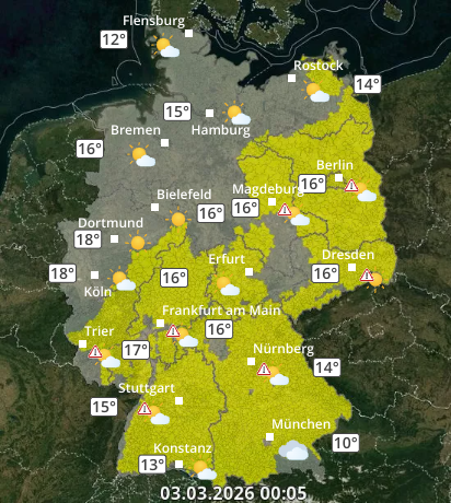 Zu den Unwetterwarnungen