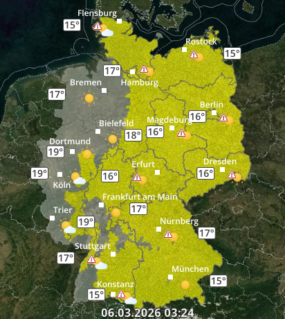 Zu den Unwetterwarnungen