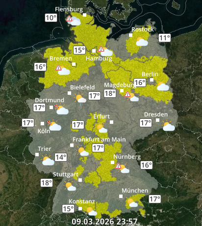 Zu den Unwetterwarnungen