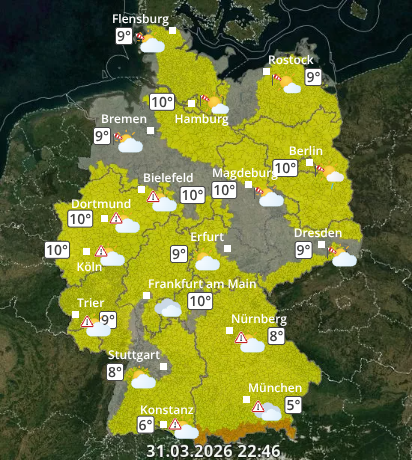 Zu den Unwetterwarnungen