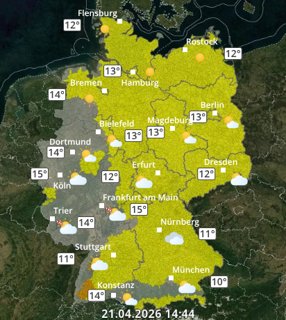 Zu den Unwetterwarnungen