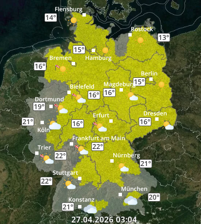 Zu den Unwetterwarnungen
