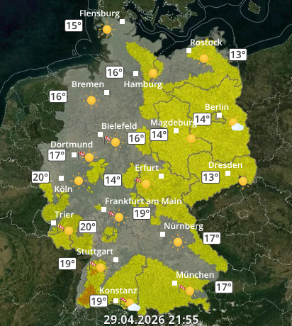 Zu den Unwetterwarnungen