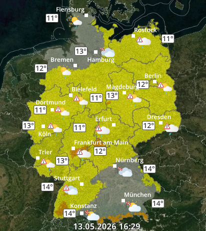 Zu den Unwetterwarnungen
