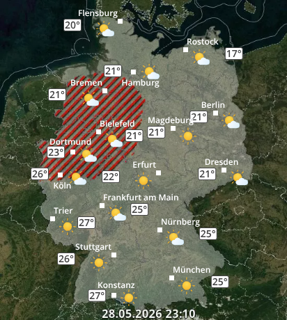 Zu den Unwetterwarnungen