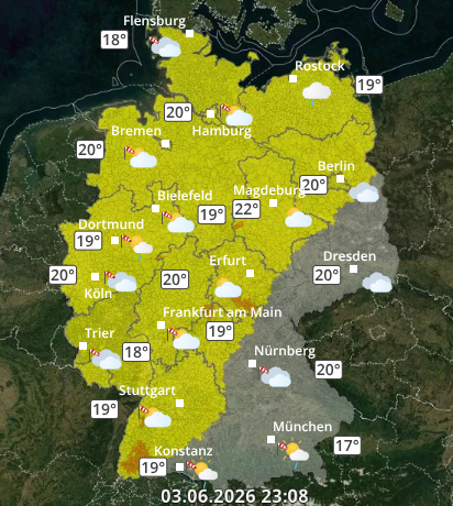 Zu den Unwetterwarnungen