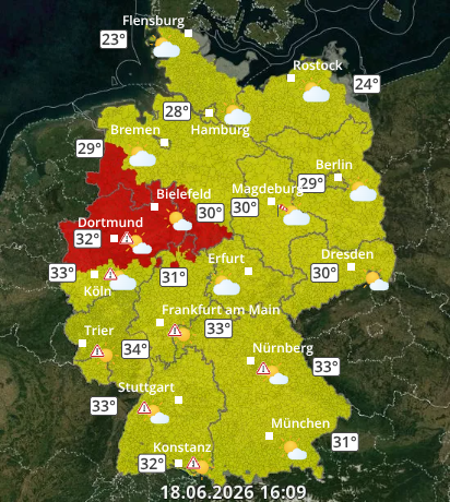 Zu den Unwetterwarnungen