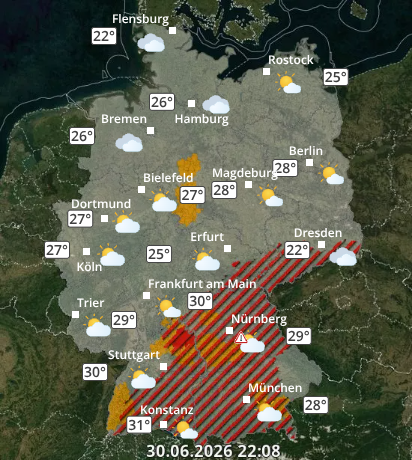 Zu den Unwetterwarnungen