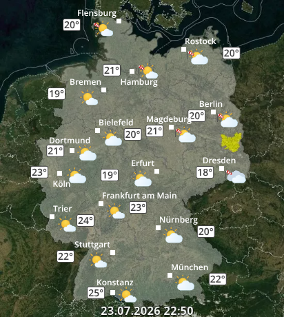 Zu den Unwetterwarnungen