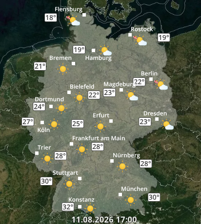 Zu den Unwetterwarnungen
