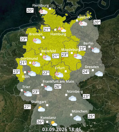 Zu den Unwetterwarnungen