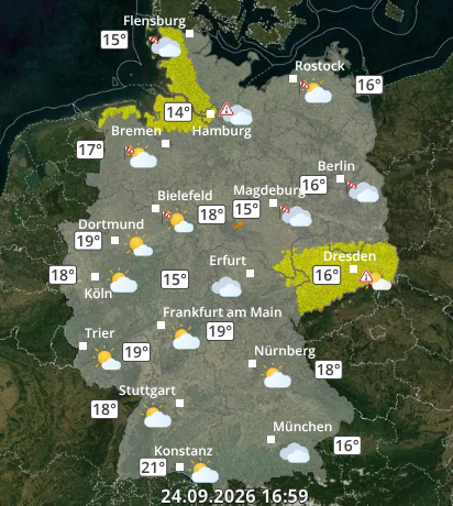 Zu den Unwetterwarnungen